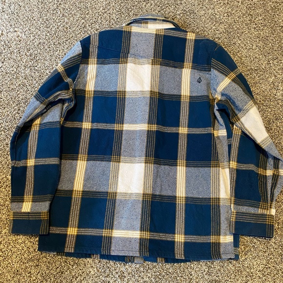 Volcom Big Boys' Heavy Daze Flannel Long Sleeve Shirt Sz L - Picture 5 of 5